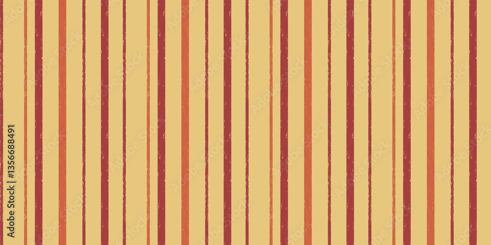 Fototapeta premium Vintage seamless pattern with orange lines for fabric design