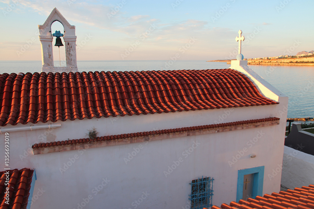 orthodox church (church of the transfiguration of the savior) in chania in crete in greece