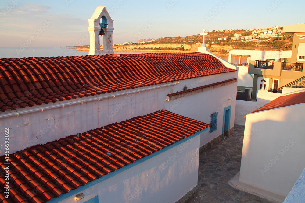 orthodox church (church of the transfiguration of the savior) in chania in crete in greece