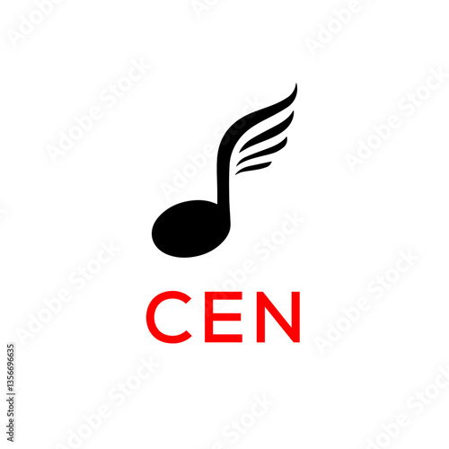 CEN  creative minimalist letter logo.