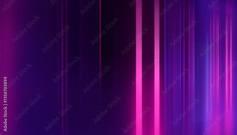 Fototapeta premium Dark abstract background with neon light, blurred lines, studio scene