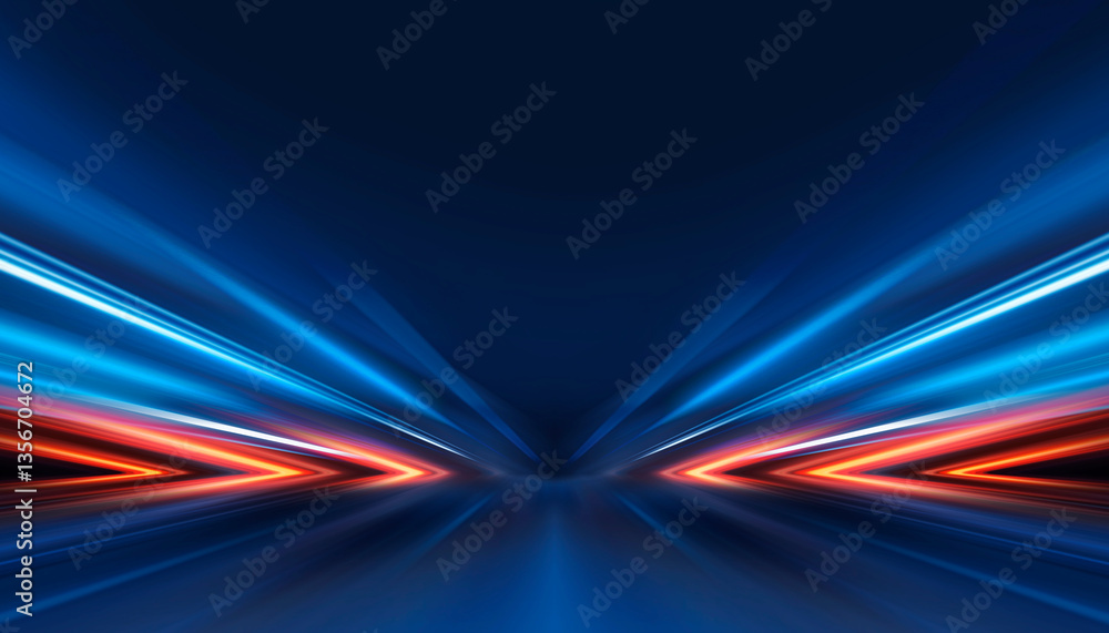 Dark abstract background with neon light, blurred lines, studio scene Dark abstract background with neon light, blurred lines, studio scene