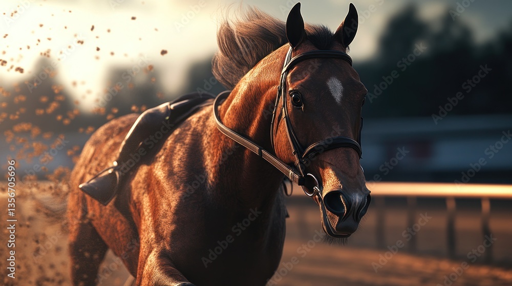 Obraz premium horse racing