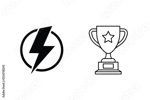 Speed, Power, Achievement, Victory, Success, Award, Trophy, Champion, Lightning, Competition