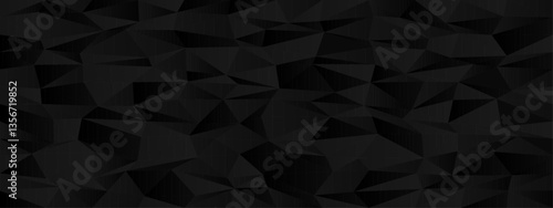 Abstract geometric black polygon pattern for modern design and backgrounds.