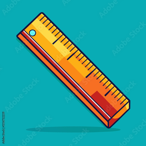 Ruler – A straight measuring tool marked in inches or centimeters.