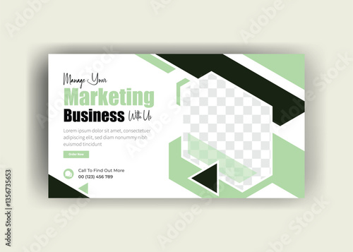 agency business template design, youtube video thumbnail design, business presentation template 