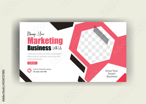 YouTube video thumbnail design, multipurpose business template, business template design 