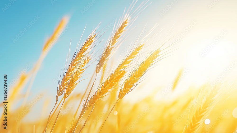 Golden Wheat Field at Sunset Golden Wheat Field at Sunset