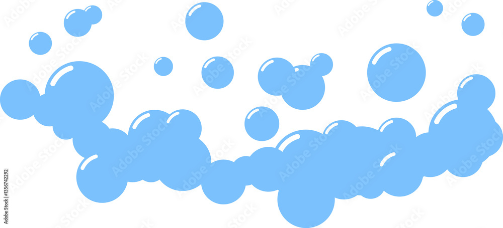 Cartoon soap foam bubbles suds framing shower gel, shampoo, shaving, mousse illustration Cartoon soap foam bubbles suds framing shower gel, shampoo, shaving, mousse illustration