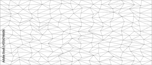 Geometric chaos pattern with triangular network for abstract design and modern art projects.