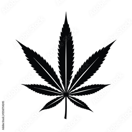Cannabis Leaf Vector Illustration | PNG & EPS Download
