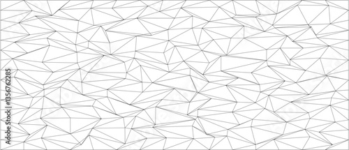 Abstract geometric pattern with chaotic triangular lines for modern design and background usage.