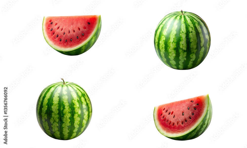 Watermelon fruits isolated, Fresh fruits collection, Collection set of Watermelon isolated Watermelon fruits isolated, Fresh fruits collection, Collection set of Watermelon isolated
