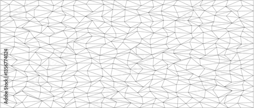 Abstract geometric pattern with chaotic triangular mesh design for modern backgrounds and textures.