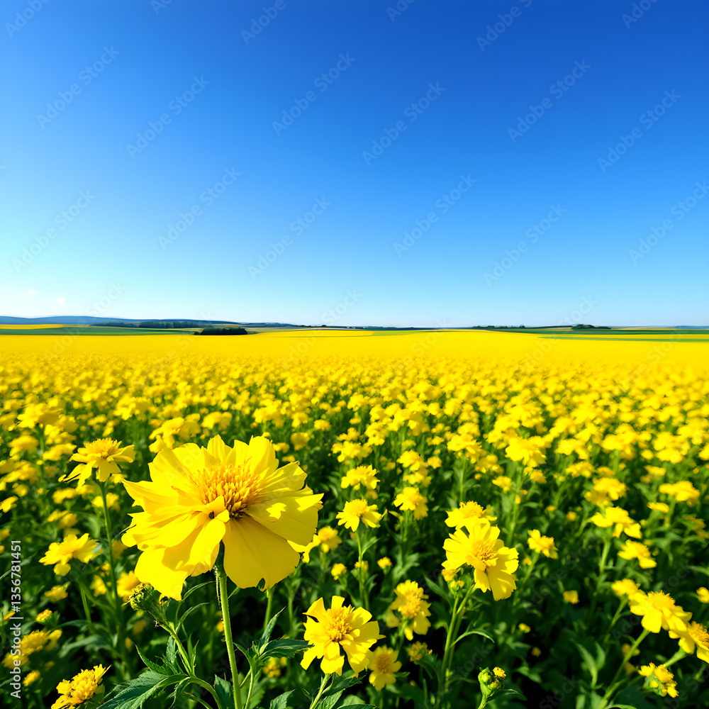 Fototapeta premium 유채꽃