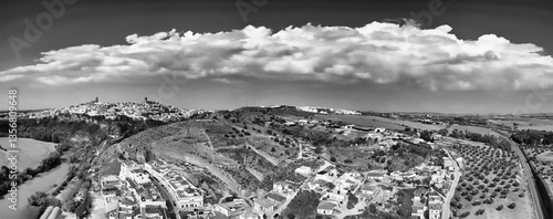 Obraz na płótnie Aerial view of Arcos de la Frontera, Southern Spain w salonie