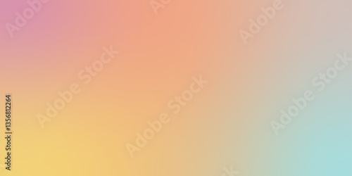 Abstract shine summer gradient background. Colorful vector illustration done in blue, beige, yellow, pink and orange colours. For cards, banners, wallpaper, textile, wrapping	