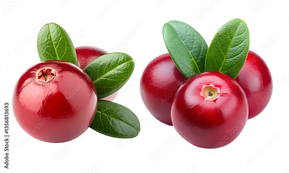 Cranberry isolated, Fresh fruits collection, Collection set of Cranberry isolated Cranberry isolated, Fresh fruits collection, Collection set of Cranberry isolated