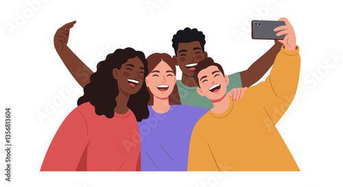 Group of Friends Laughing Together