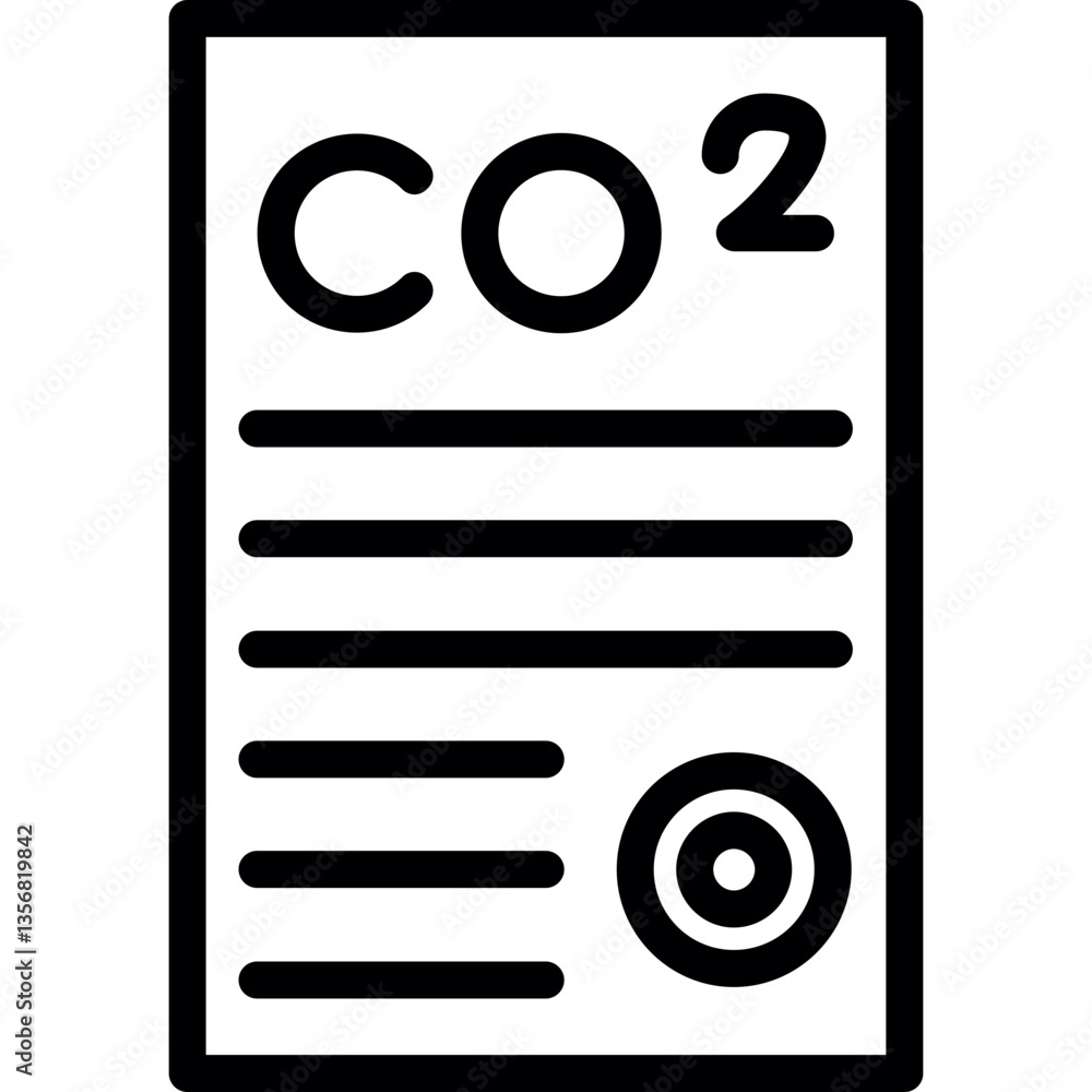 Carbon Neutral Certification Icon Carbon Neutral Certification Icon
