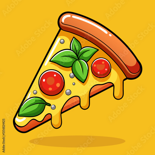 vector illustration of pizza