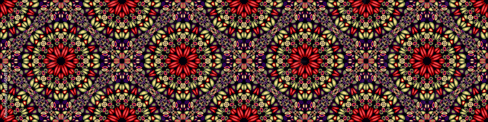 custom made wallpaper toronto digitalAbstract geometrical flower mandala pattern background design