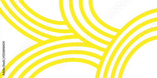 Pasta background, spaghetti abstract geometric pattern. Macaroni yellow poster. Wavy abstract pattern. Pasta vector illustration