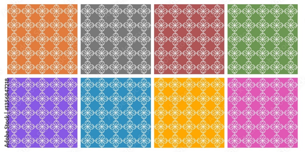 Abstract geometric pattern with modern and traditional influences, ideal for textile and background applications. Abstract geometric pattern with modern and traditional influences, ideal for textile and background applications.