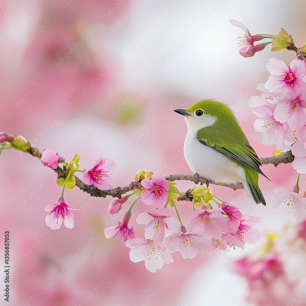 Fototapeta premium bird on branch
