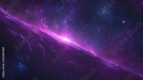 Vibrant purple nebula with bright core. (1)