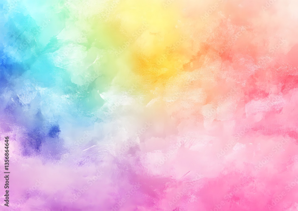 3. A soft pastel rainbow texture with a watercolor-style blending 3. A soft pastel rainbow texture with a watercolor-style blending