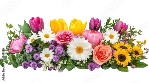 Wallpaper Mural Colorful Garden Flowers Collection Torontodigital.ca