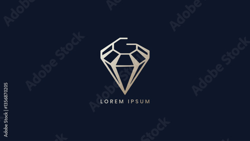 letter G diamond logo, jwellery design Diamond shop logo design
