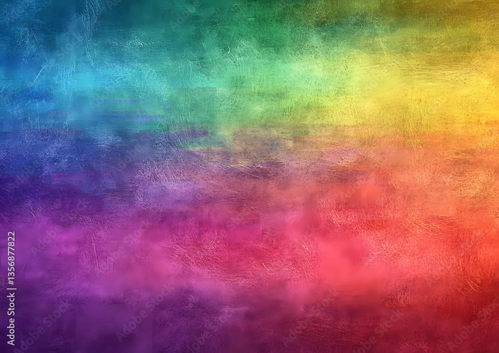 Obraz premium 46. A layered gradient rainbow texture with subtle overlapping colors