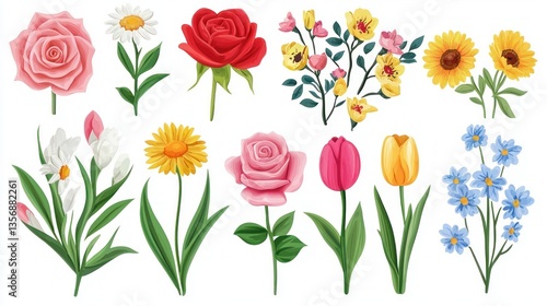 Wallpaper Mural Bright Flower Wall Panels Collection Torontodigital.ca