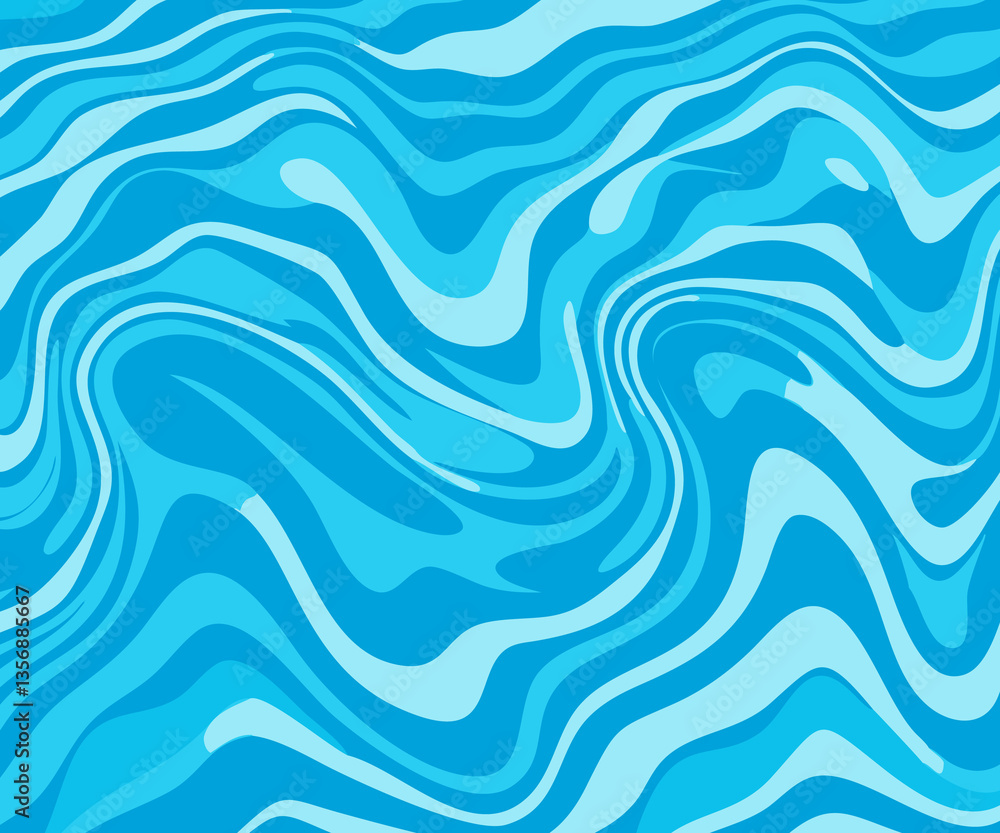 Fototapeta premium Abstract Blue Water Pattern Background
