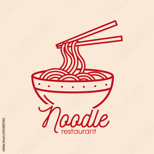 Noodle logo Vector can be preferred to create a professional brand identity.