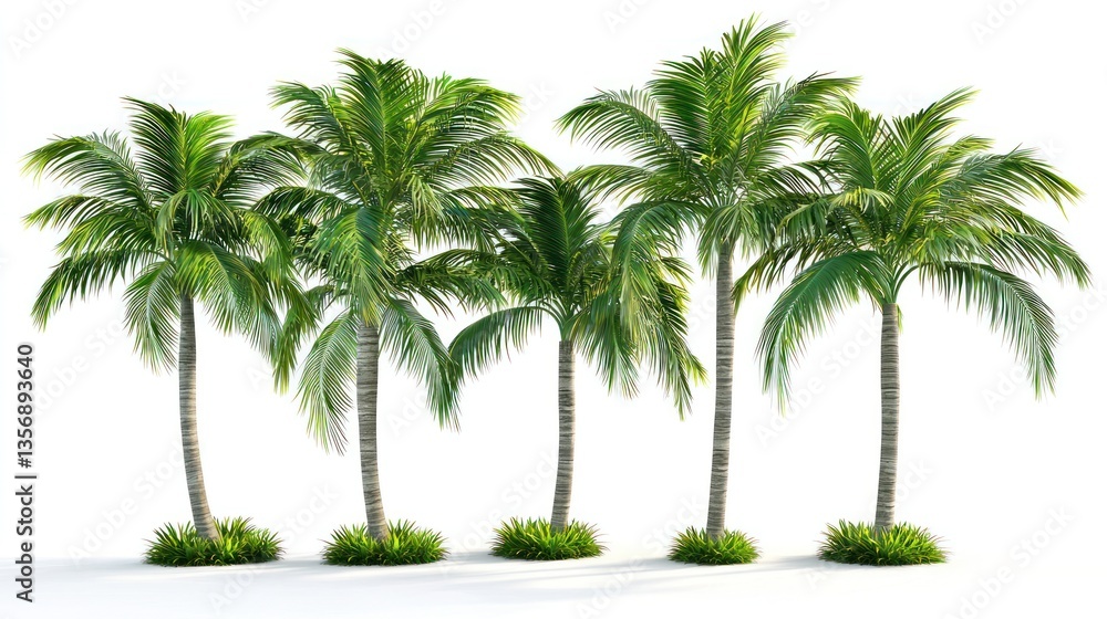 Obraz premium Green Palm Trees Collection