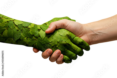 Eco-Friendly Partnership: Hands in Harmony with Nature