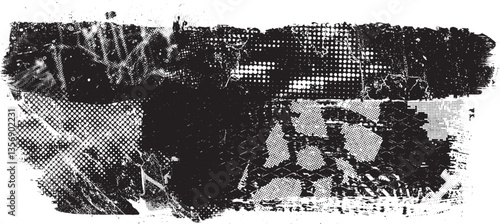 Grunge textured banner with rough edges. Speckled texture. Overlay grunge texture . Simply place texture over any object to create grunge effect . Banner with scratched surface for your design. 