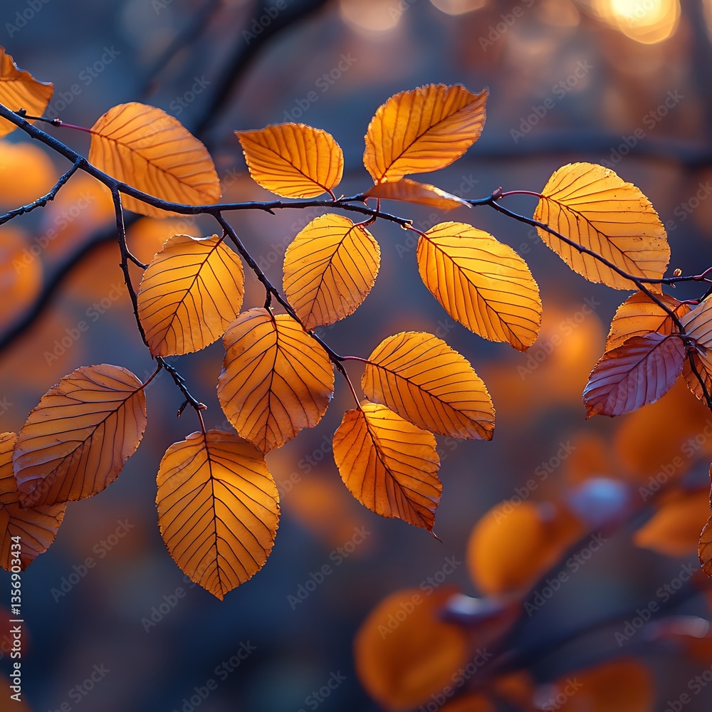 Scenic fall nature leaf textures in focus high resolution picture Scenic fall nature leaf textures in focus high resolution picture