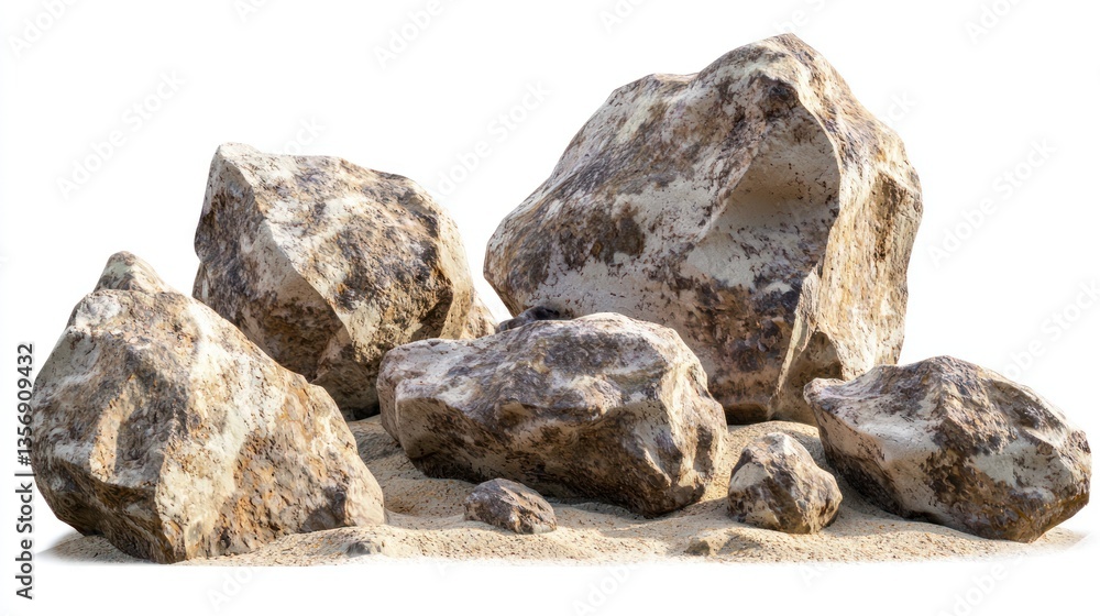 Massive Rugged Boulders in Desert Collection Massive Rugged Boulders in Desert Collection