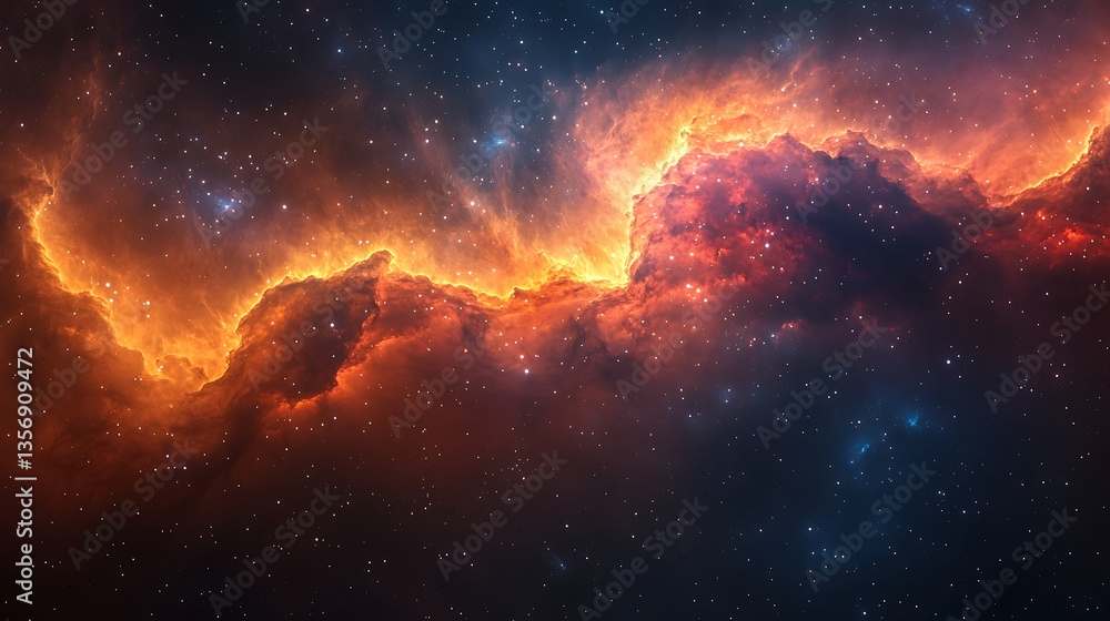 Vibrant star cloud dancing through galaxy waves high resolution photo Vibrant star cloud dancing through galaxy waves high resolution photo