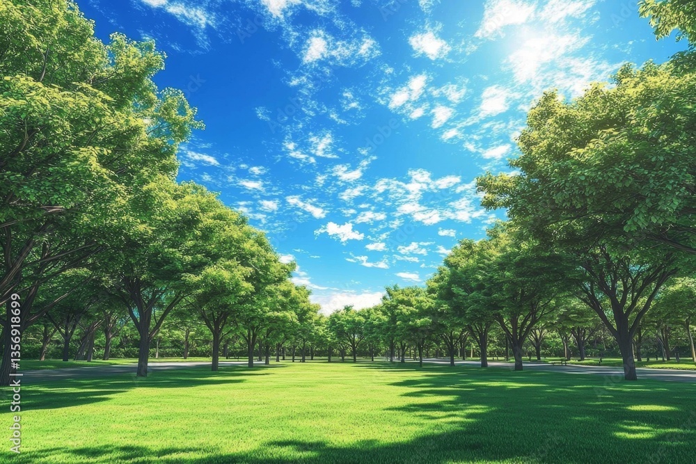 A perfect blend of nature and tranquility in the park. A perfect blend of nature and tranquility in the park.