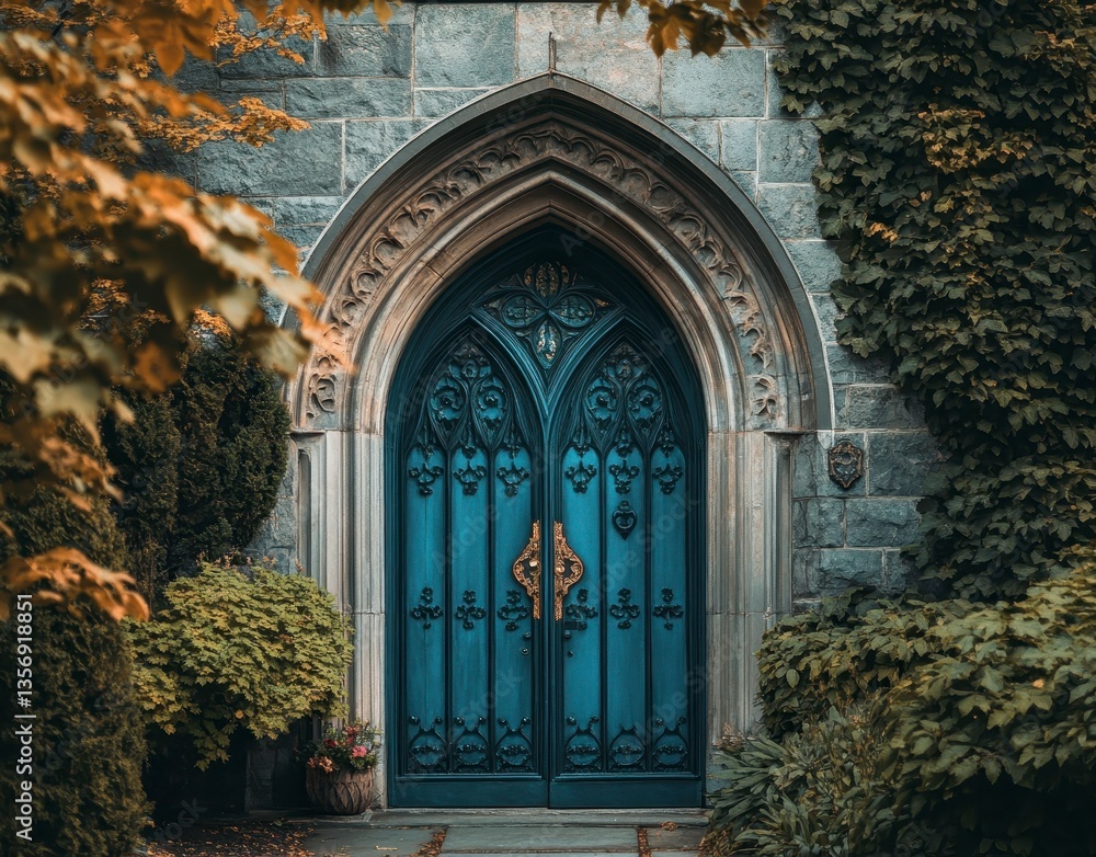 Fototapeta premium old church door