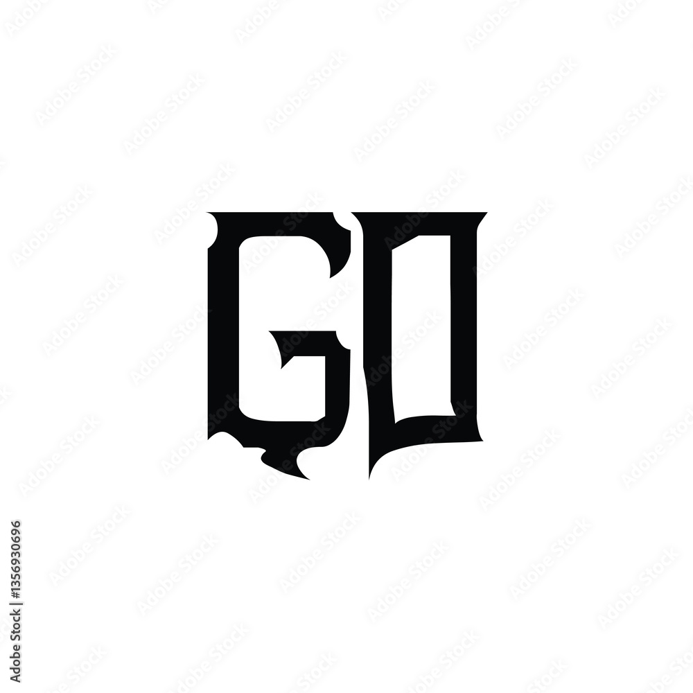 GO monogram logo design letter text name symbol monochrome logotype alphabet character simple logo GO monogram logo design letter text name symbol monochrome logotype alphabet character simple logo