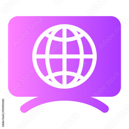 television gradient icon