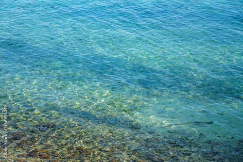 blue water in the sea, in George Town, Bahama
