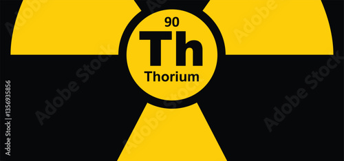Radioactive elements, periodic table of elements. The four most common radioactive elements are uranium, radium, polonium, and thorium. Dangerous radiation. Toxic substances. Atomic mass and weight.